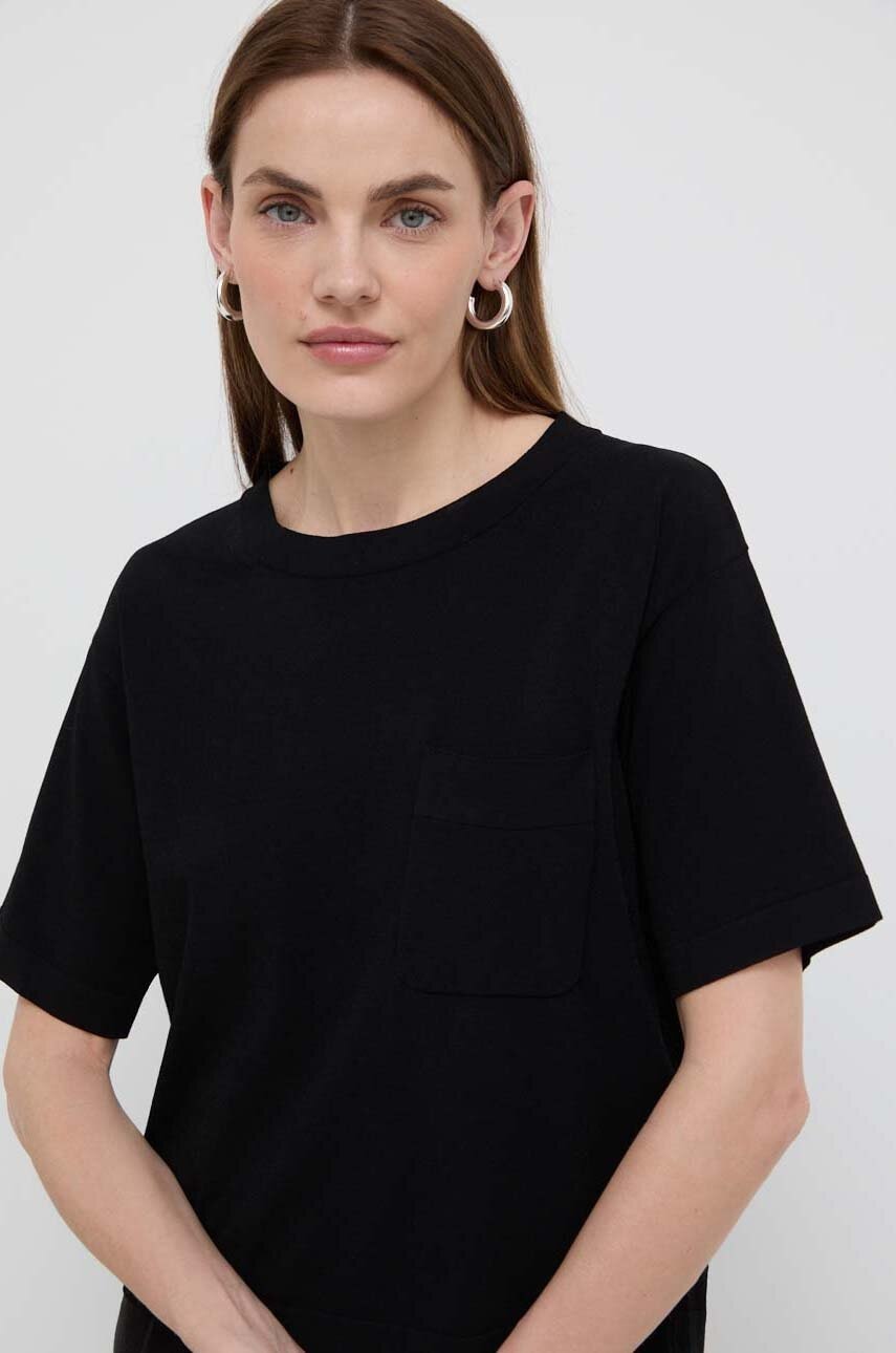 Μπλουζάκι Max Mara Leisure χρώμα: μαύρο