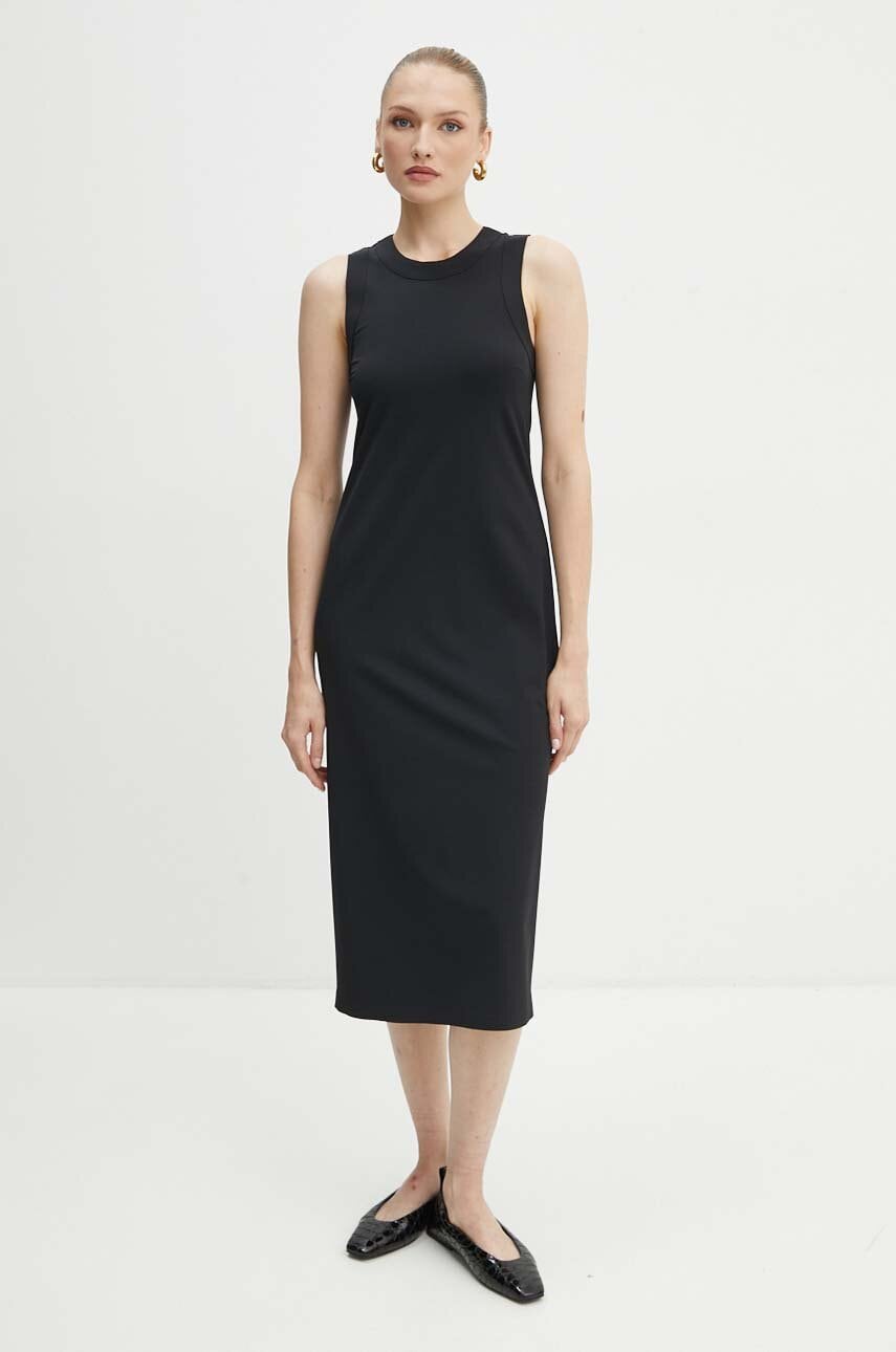 Φόρεμα Max Mara Leisure χρώμα: μαύρο, 2426626027600