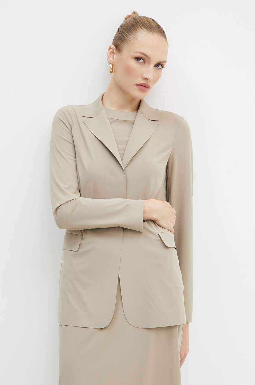 Σακάκι Max Mara Leisure χρώμα: μπεζ, 2426916017600