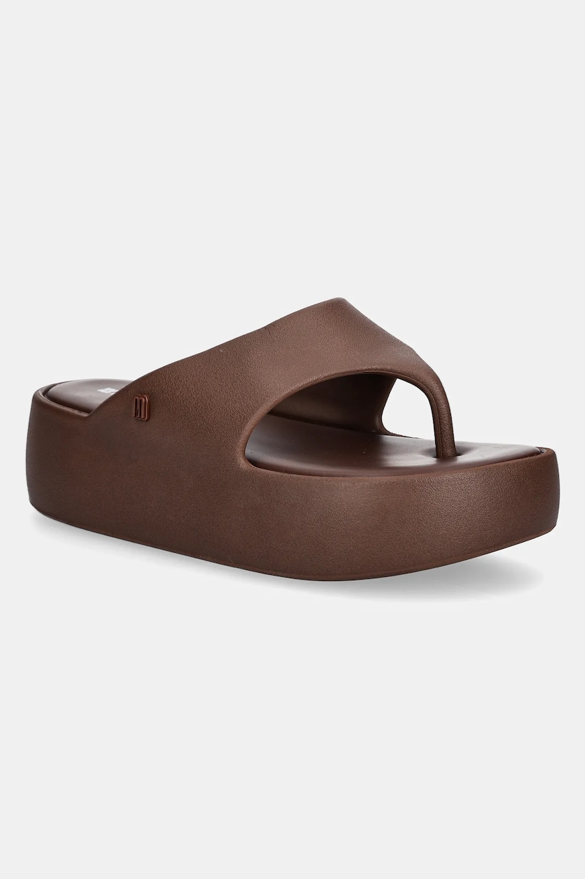 Σαγιονάρες Melissa MELISSA FREE PLATFORM THONG AD χρώμα: καφέ, M 36088 BE885