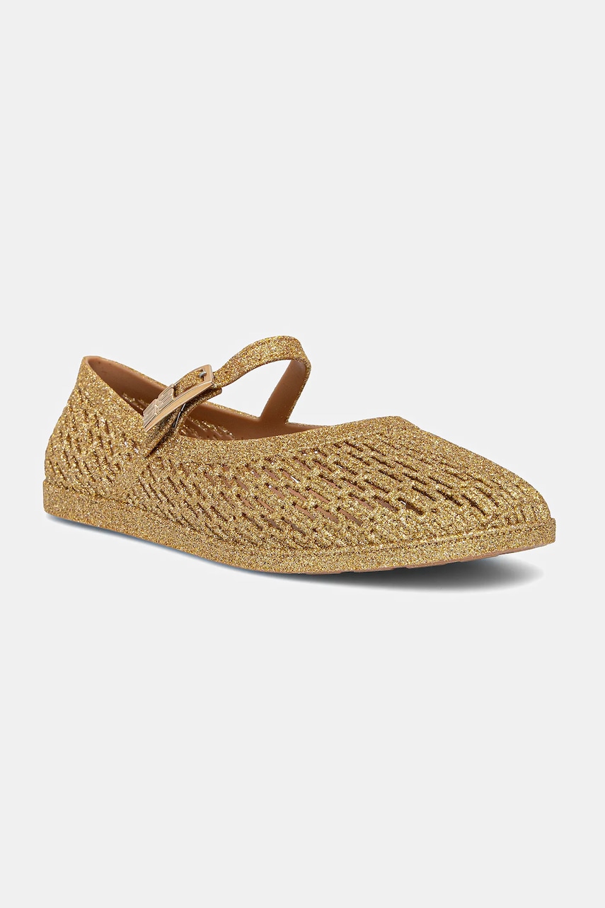 Μπαλαρίνες Melissa MELISSA HARPER AD GLITTER AD χρώμα: χρυσαφί, M 37108 BJ802