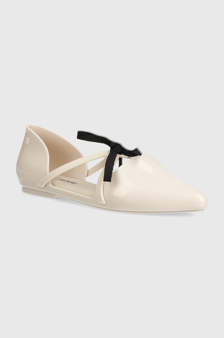 Μπαλαρίνες Melissa MELISSA POINTY STRIPE + JASON WU AD χρώμα: μπεζ, M 33435 1664