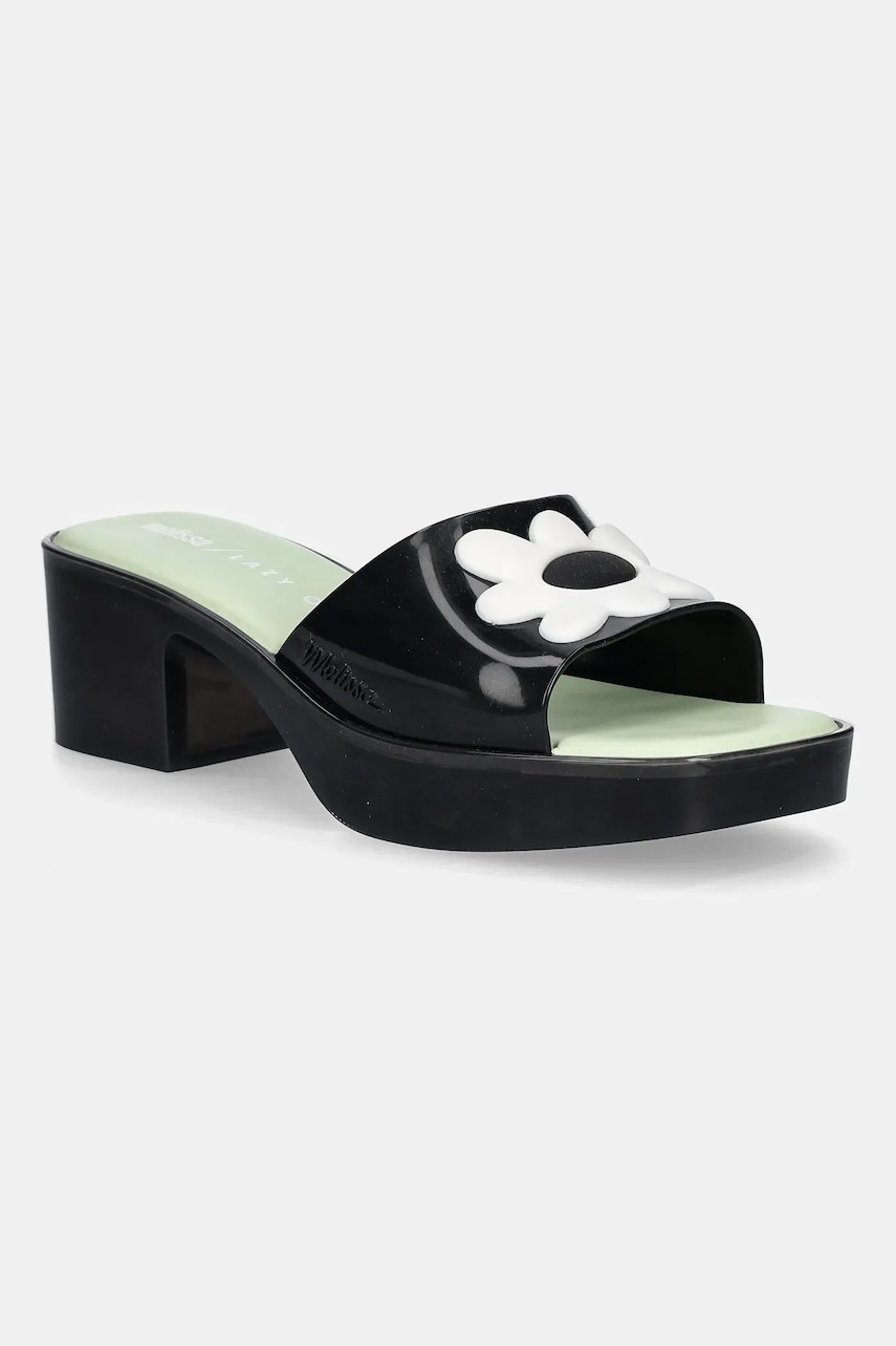 Παντόφλες Melissa MELISSA SHAPE + LAZY OAF AD χρώμα: μαύρο, M 33566