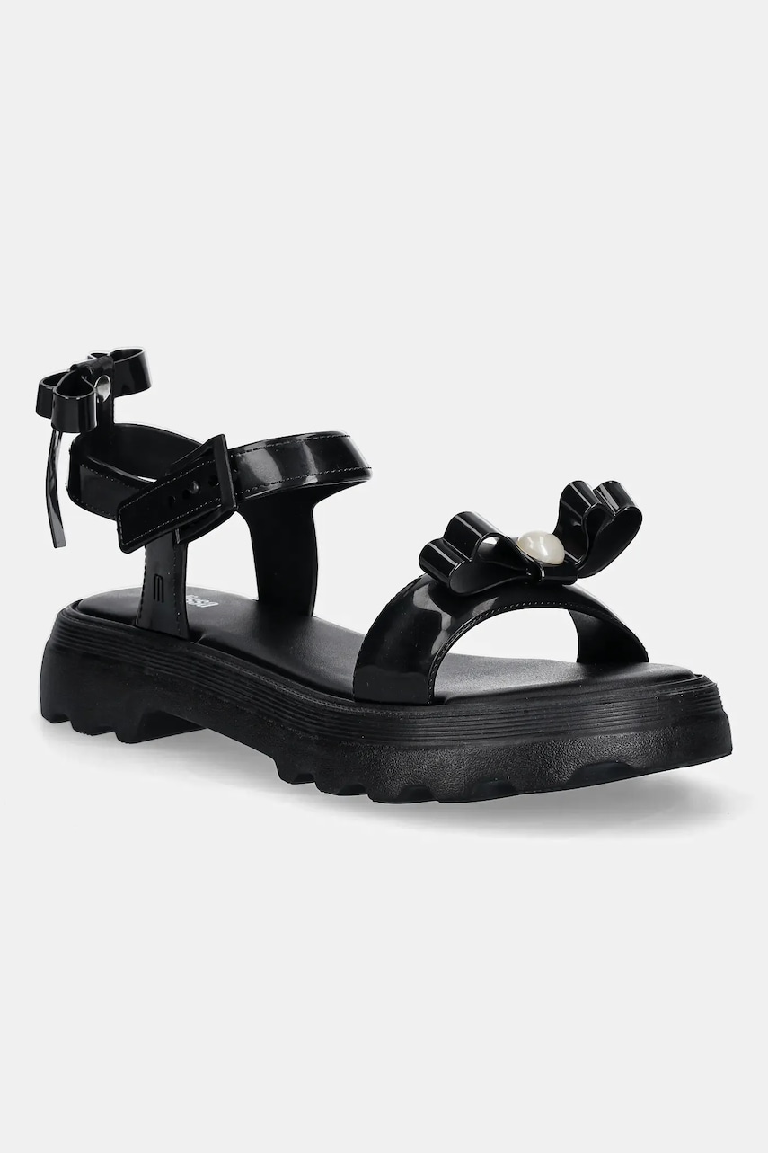 Σανδάλια Melissa MELISSA TOWN SANDAL BOW AD χρώμα: μαύρο, M 35972