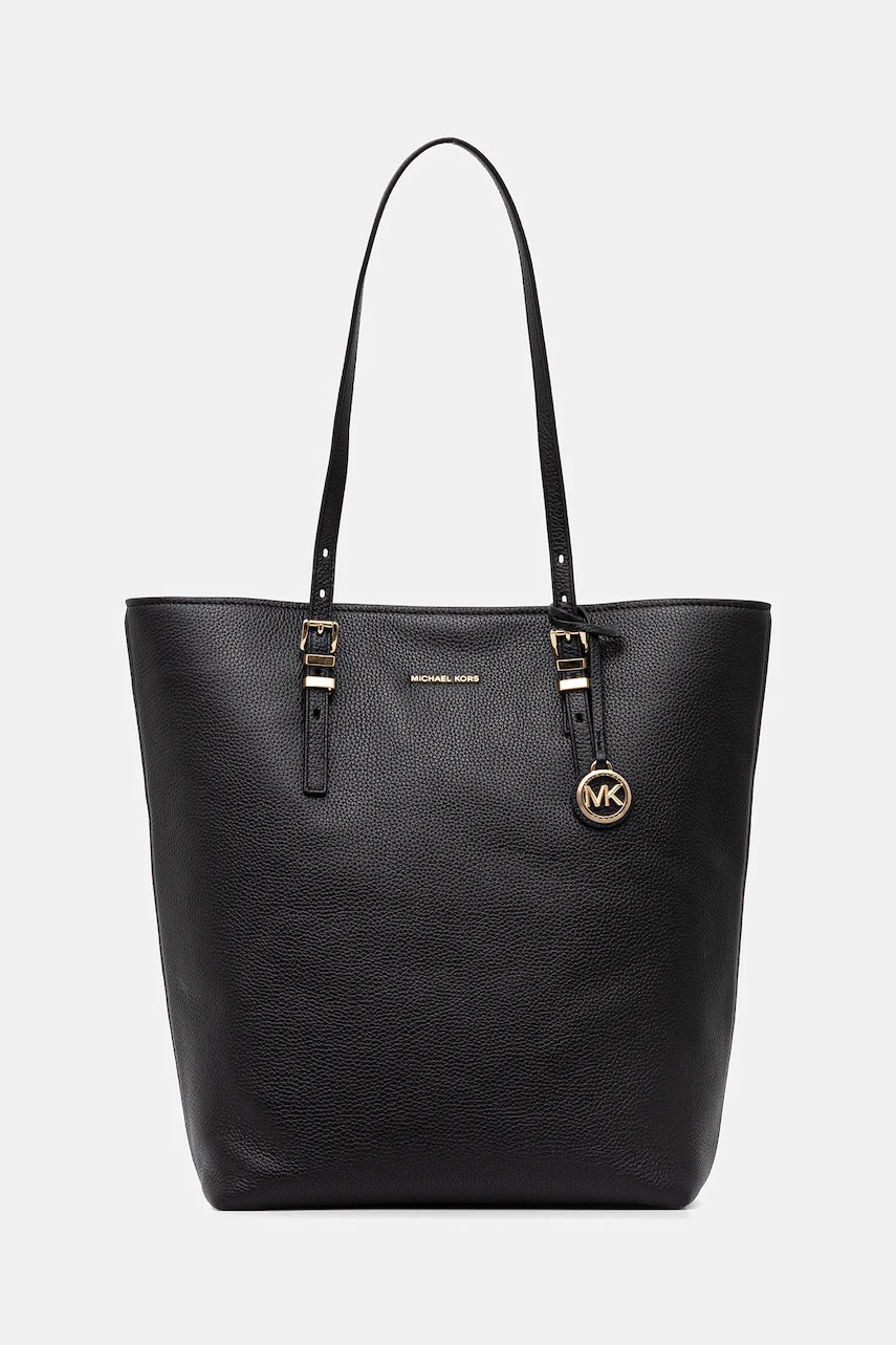 Δερμάτινη τσάντα MICHAEL Michael Kors χρώμα: μαύρο, 30S5GQNT3L