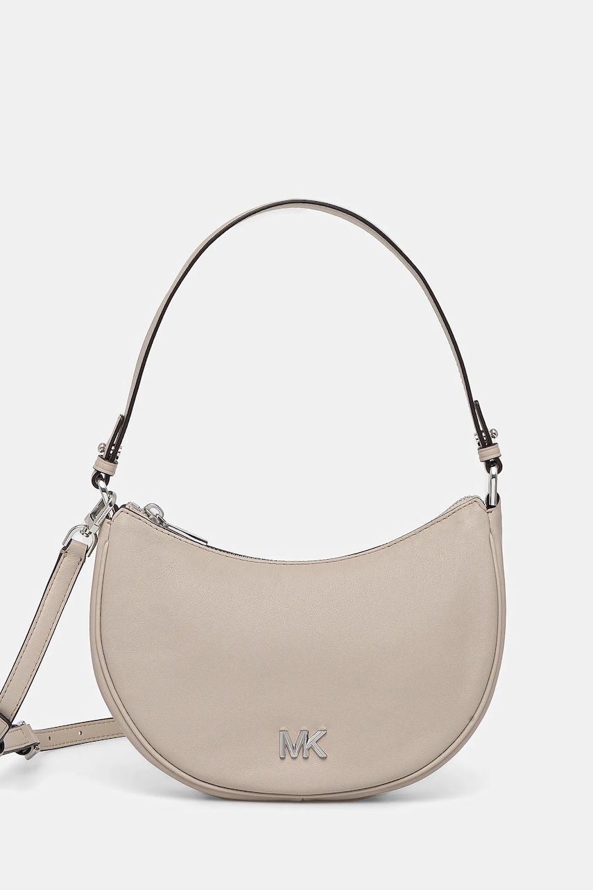 Δερμάτινη τσάντα MICHAEL Michael Kors χρώμα: μπεζ, 32S5S8QU1L
