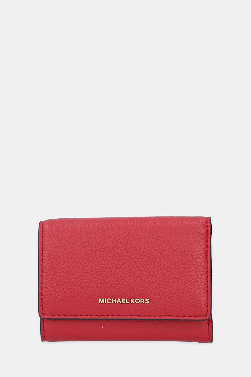 Δερμάτινο πορτοφόλι MICHAEL Michael Kors BRYANT χρώμα: κόκκινο, 32S5GYTP1L