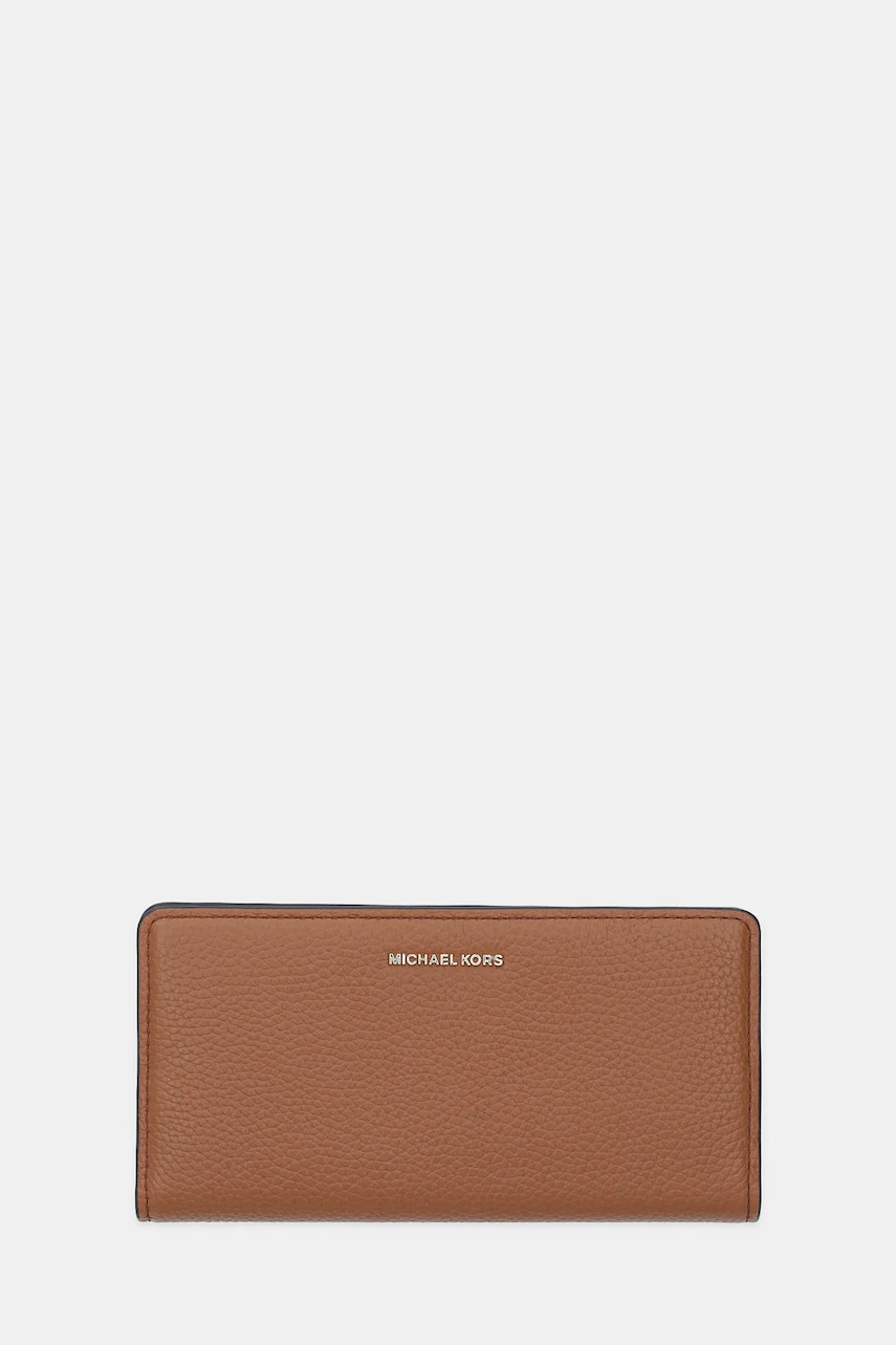 Δερμάτινο πορτοφόλι MICHAEL Michael Kors BRYANT χρώμα: καφέ, 32S5GYTP3L