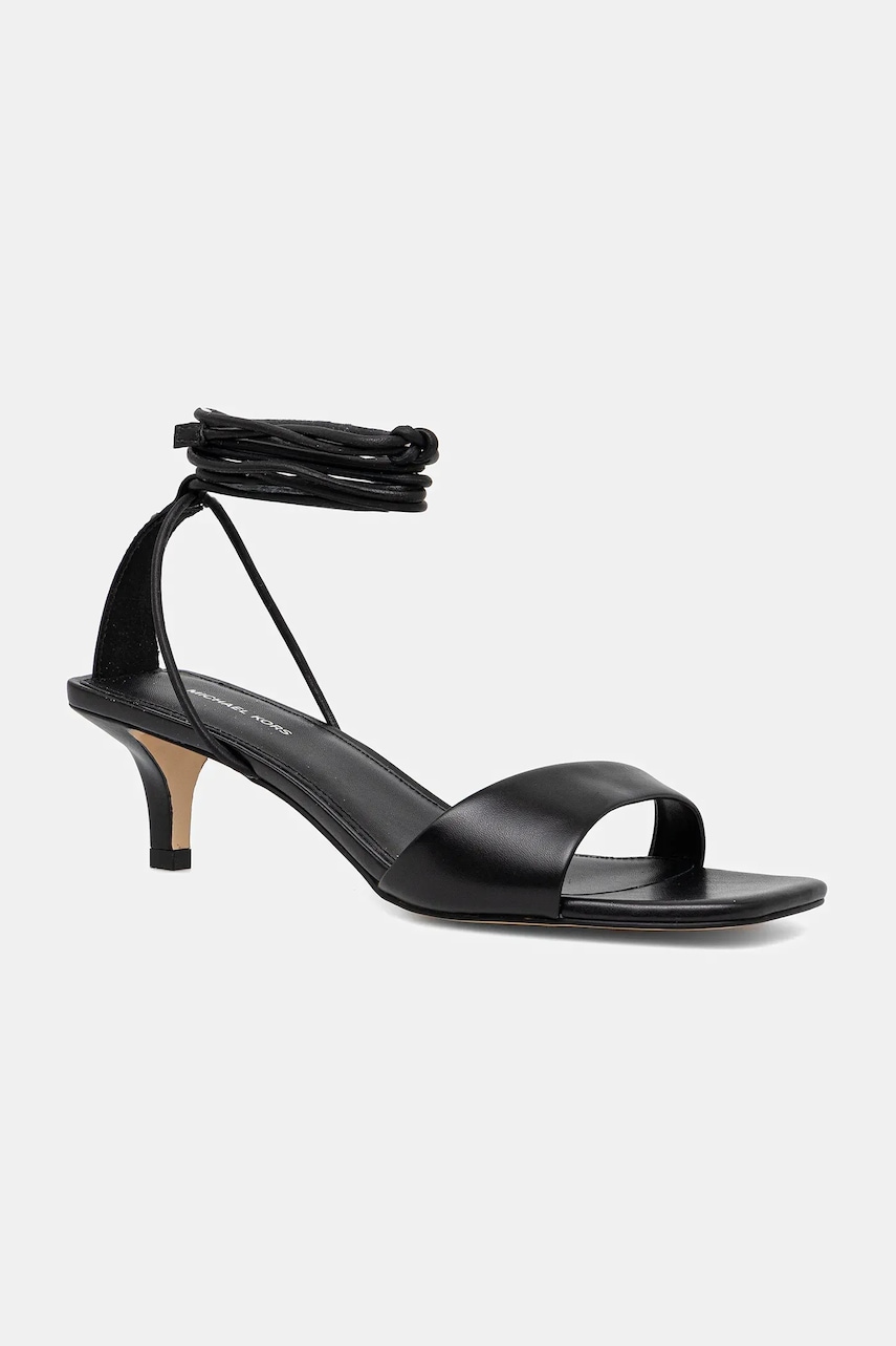 Δερμάτινα σανδάλια MICHAEL Michael Kors Jaida χρώμα: μαύρο, 40S5JDMS2L.001
