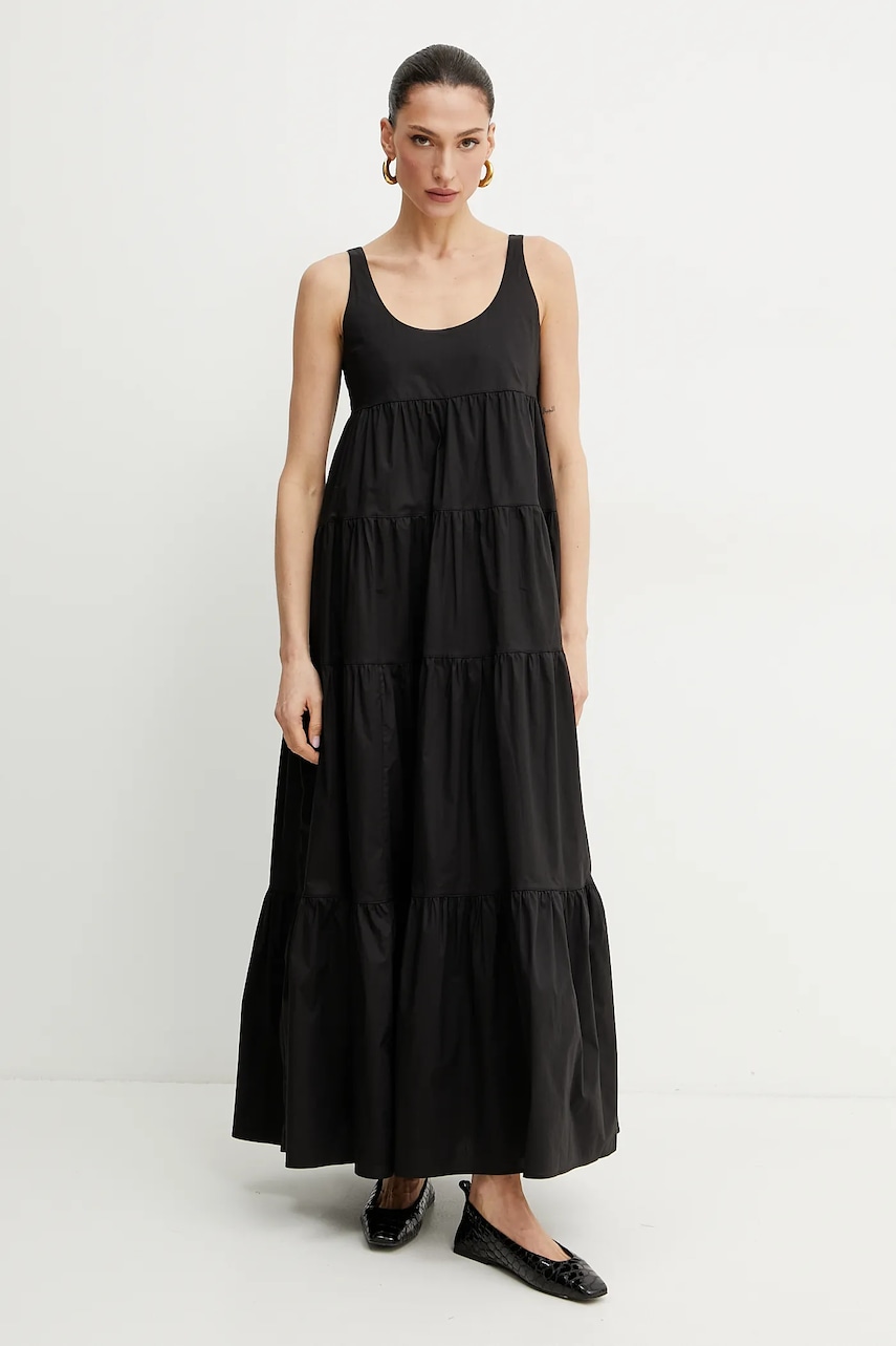 Φόρεμα MICHAEL Michael Kors χρώμα: μαύρο, MS582WLF4C