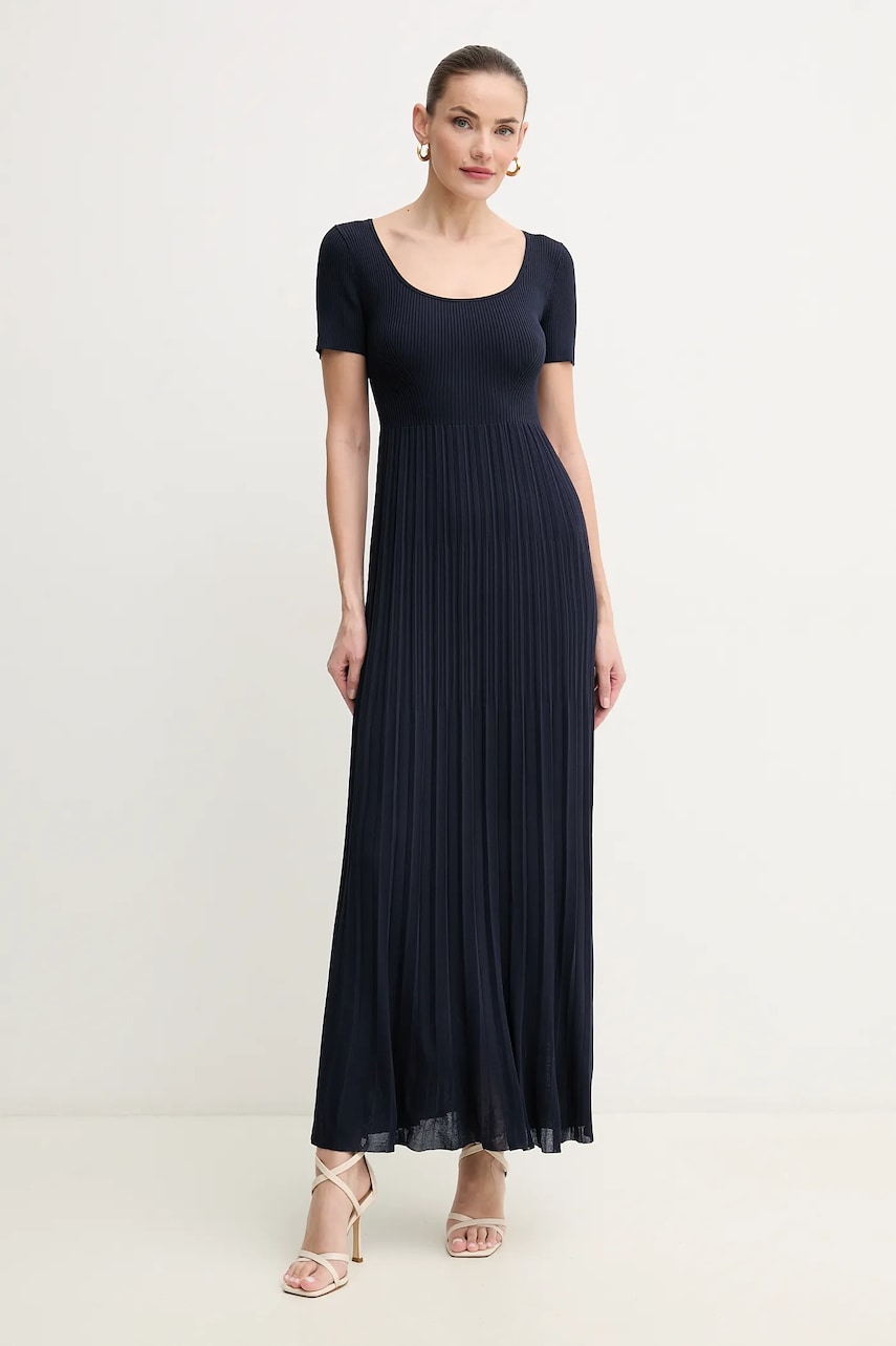 Φόρεμα MICHAEL Michael Kors χρώμα: ναυτικό μπλε, MS582XRBFD