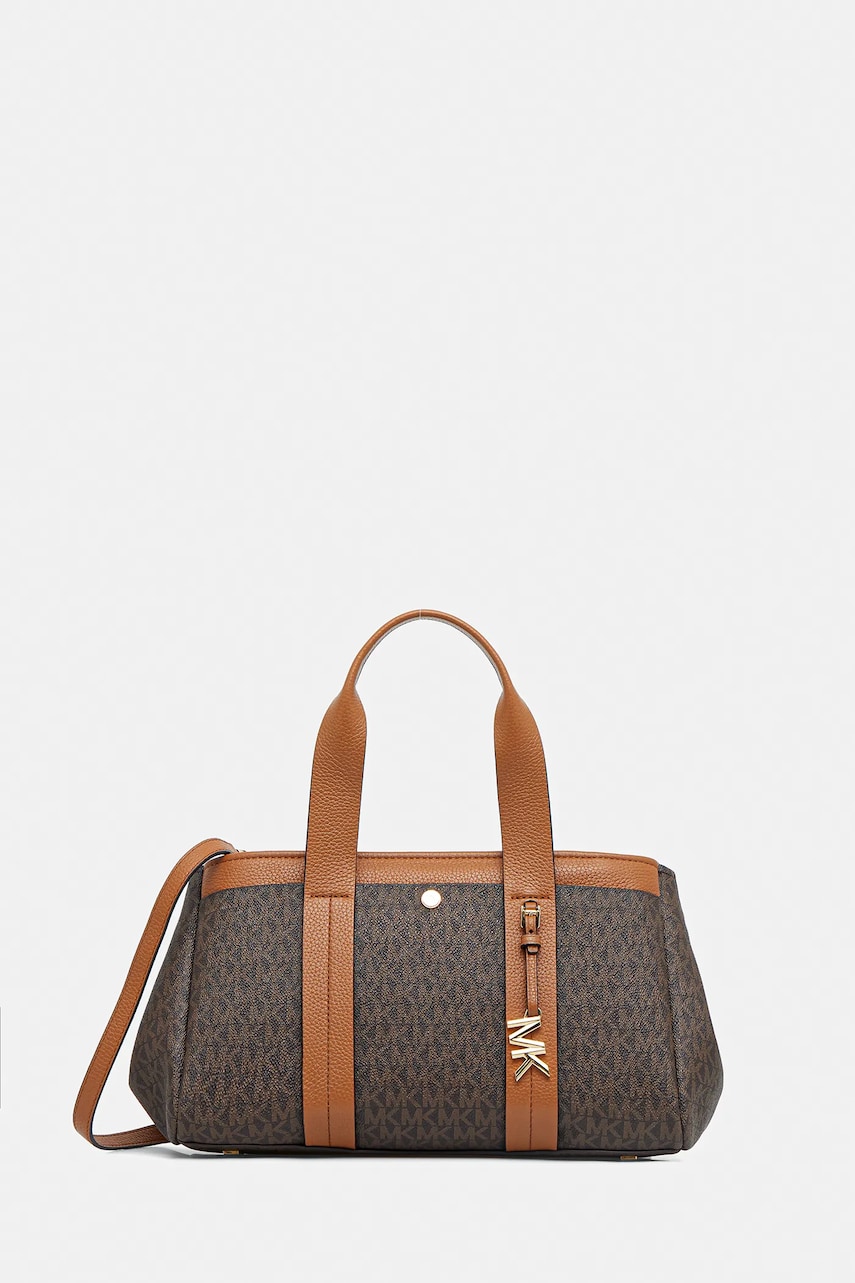 Τσάντα MICHAEL Michael Kors ROMEE χρώμα: καφέ, 30T5G1ZS1B