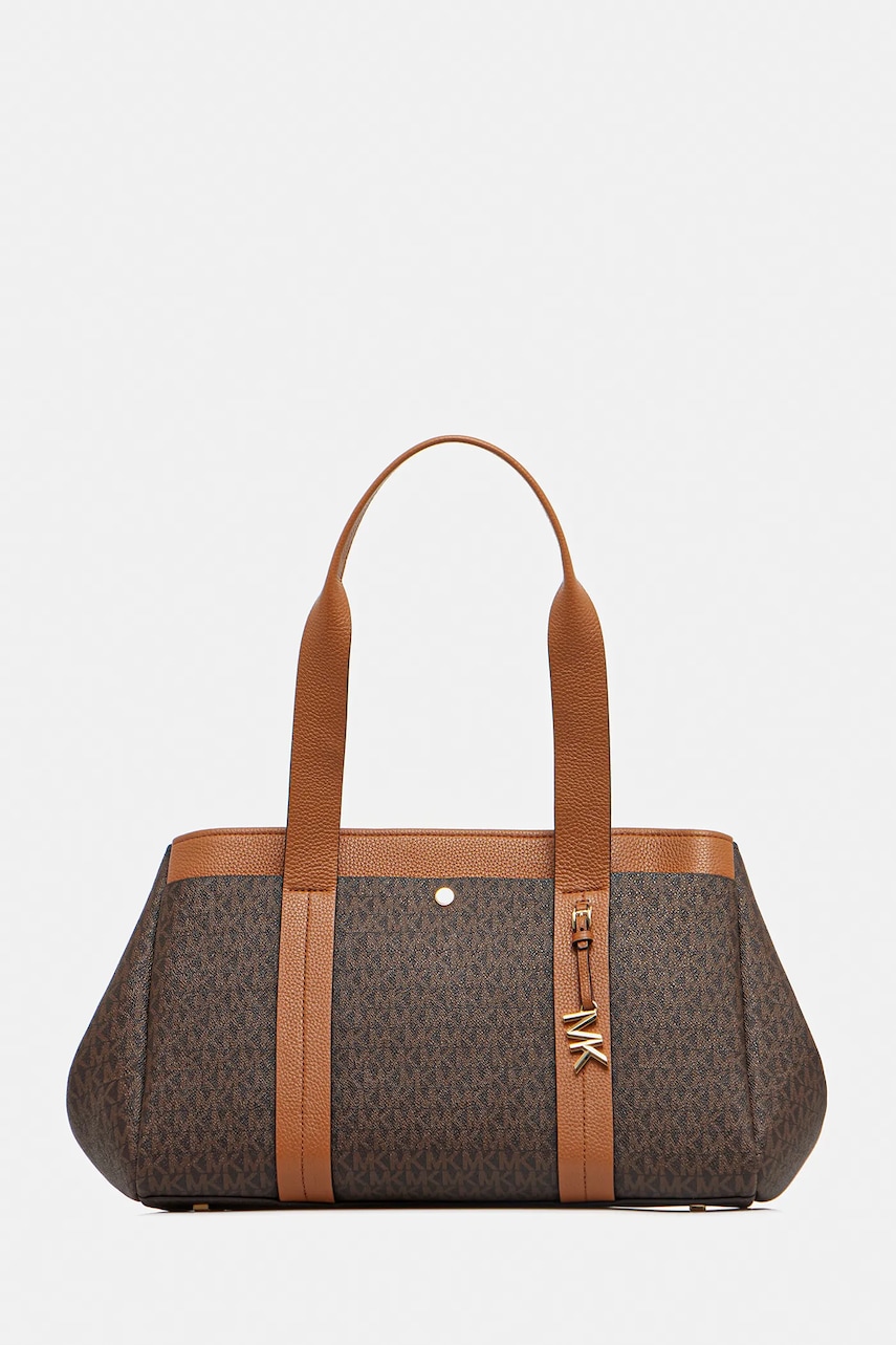 Τσάντα MICHAEL Michael Kors ROMEE χρώμα: καφέ, 30T5G1ZT7B