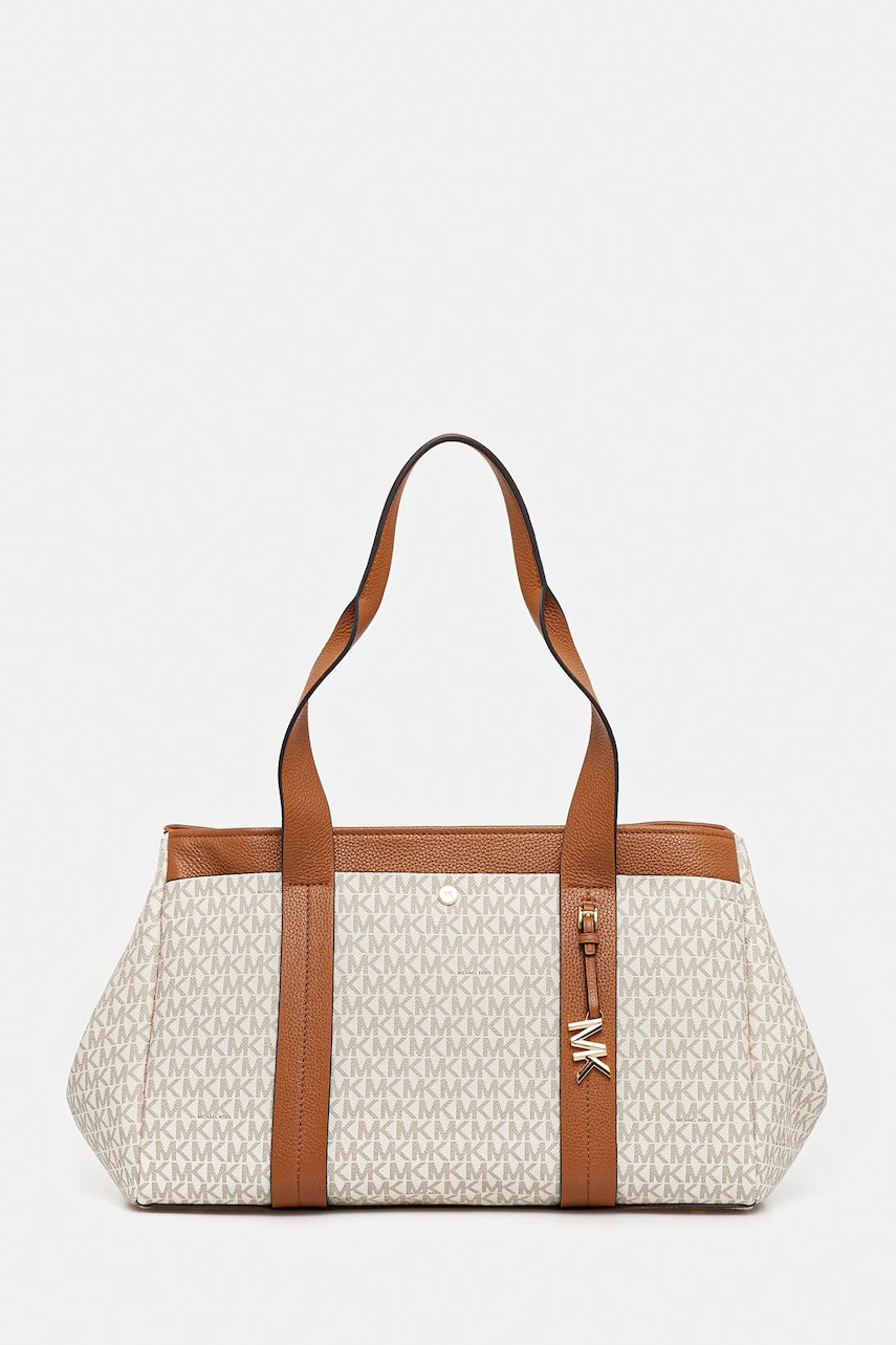 Τσάντα MICHAEL Michael Kors ROMEE χρώμα: μπεζ, 30T5G1ZT7B