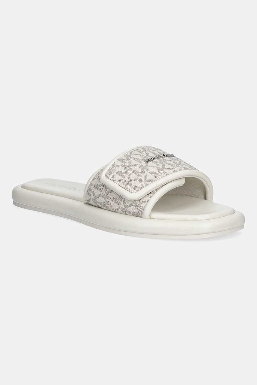 Παντόφλες MICHAEL Michael Kors Suki χρώμα: μπεζ, 40S5SKFA1B.150