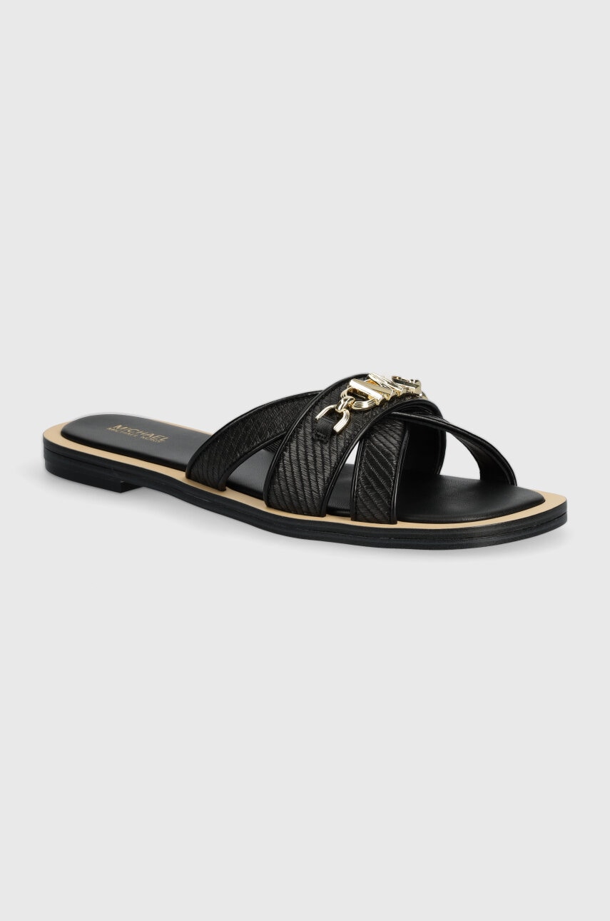 Παντόφλες MICHAEL Michael Kors Tiffanie χρώμα: μαύρο, 40S4TFFS1D