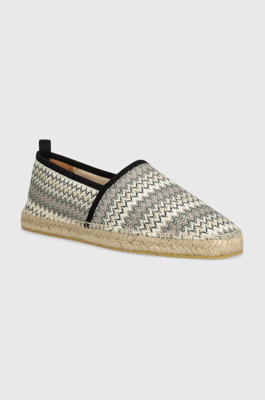 Εσπαντρίγιες Missoni Corfu χρώμα: μπεζ, M29_003