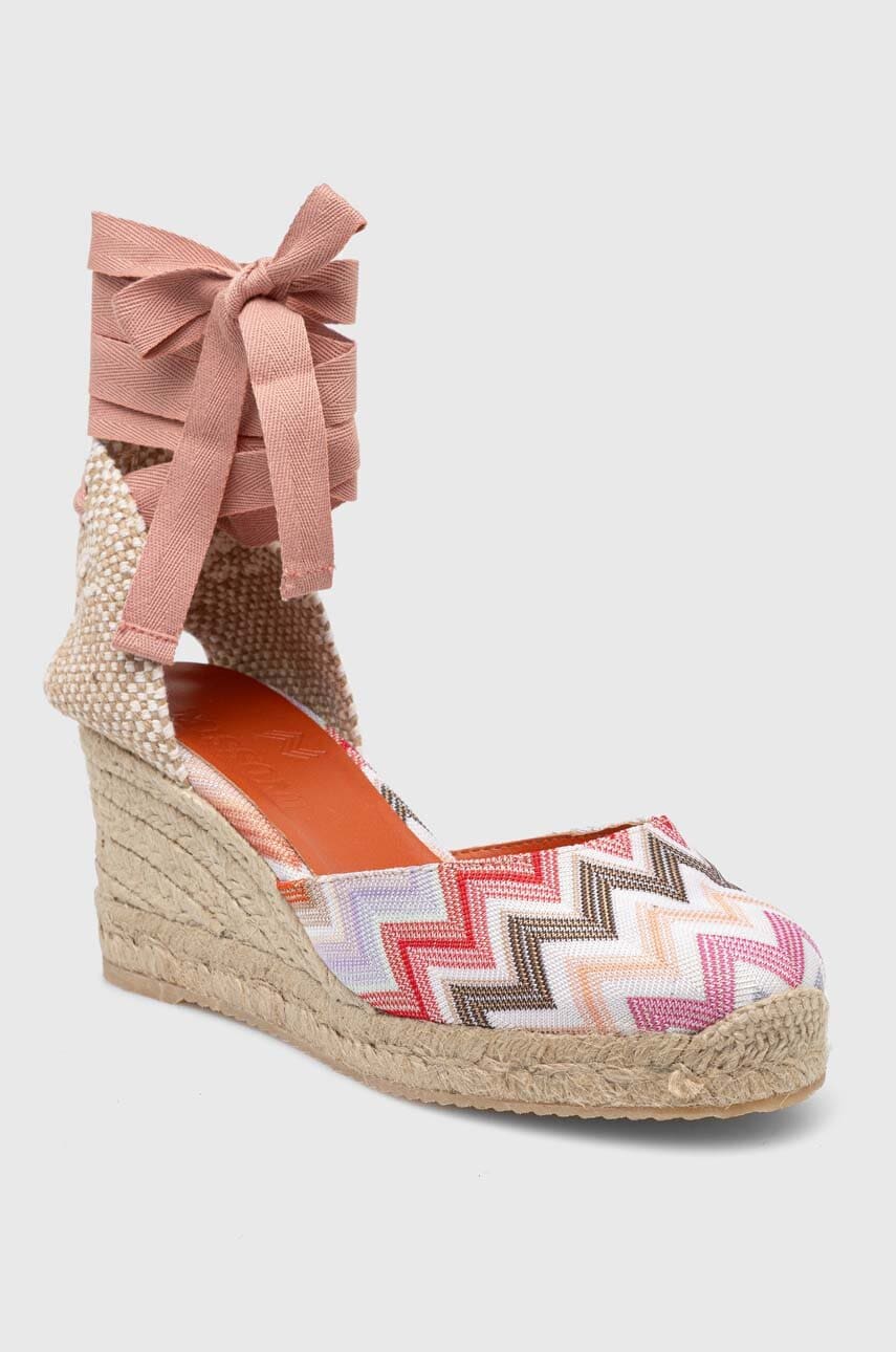 Εσπαντρίγιες Missoni Eva 86 χρώμα: ροζ, M25_002