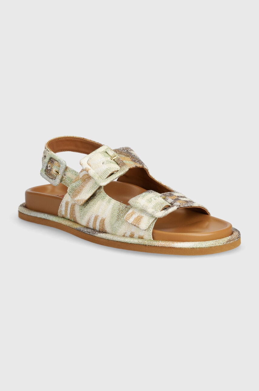 Σανδάλια Missoni Mia χρώμα: μπεζ, M39_024
