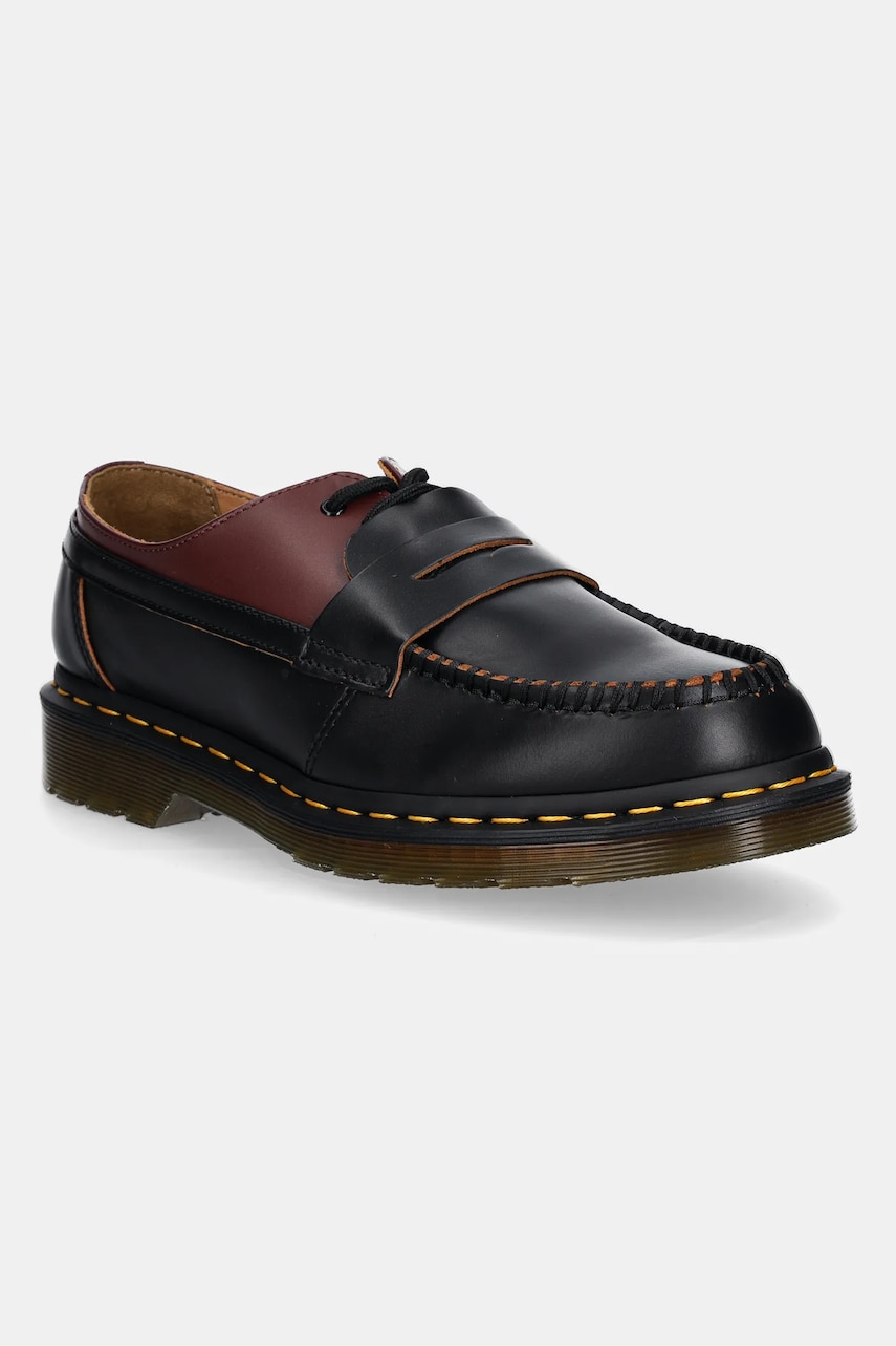 Δερμάτινα κλειστά παπούτσια MM6 Maison Margiela MM6 Maison Margiela x Dr. Martens χρώμα: μπορντό, SH3WR0005.P8031