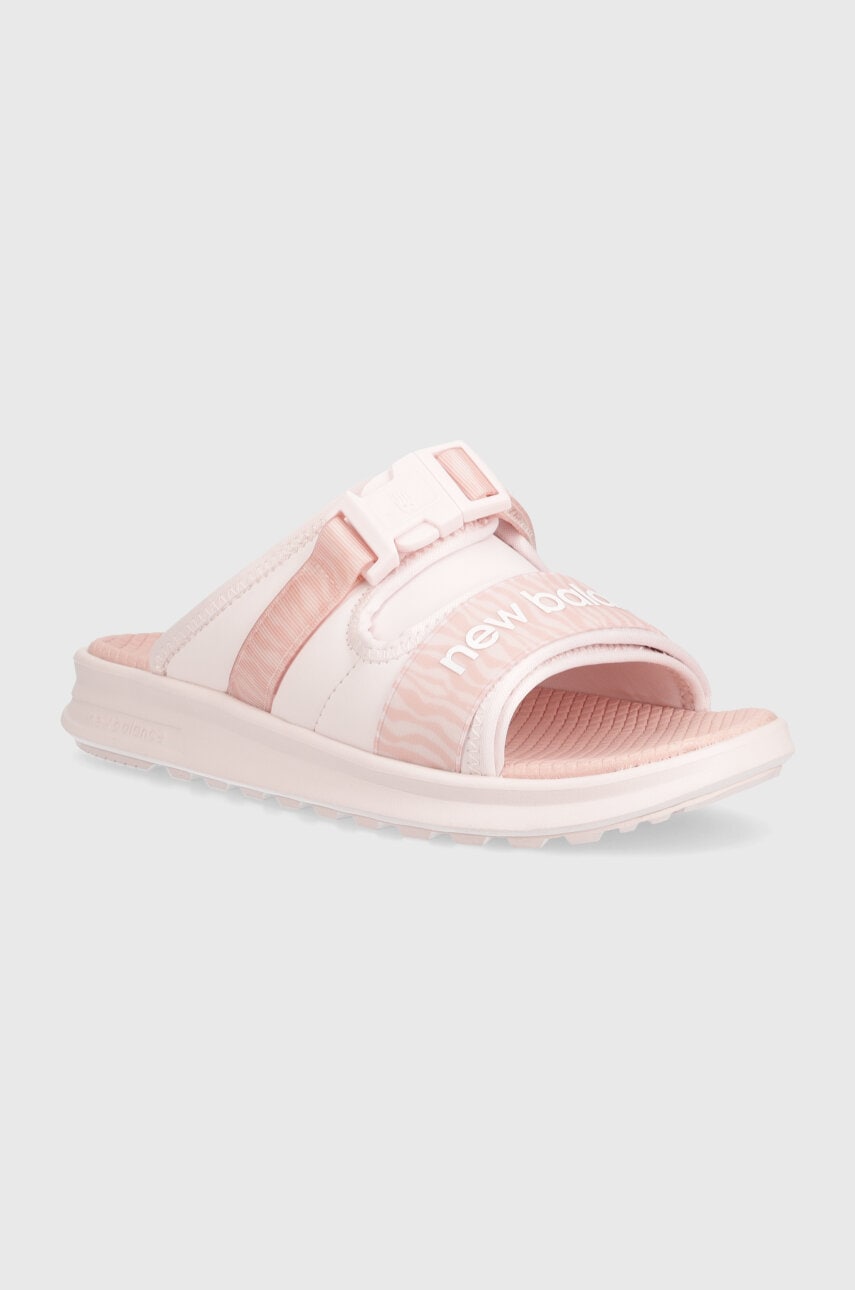 Παντόφλες New Balance SWA330N3 χρώμα: ροζ, SWA330N3