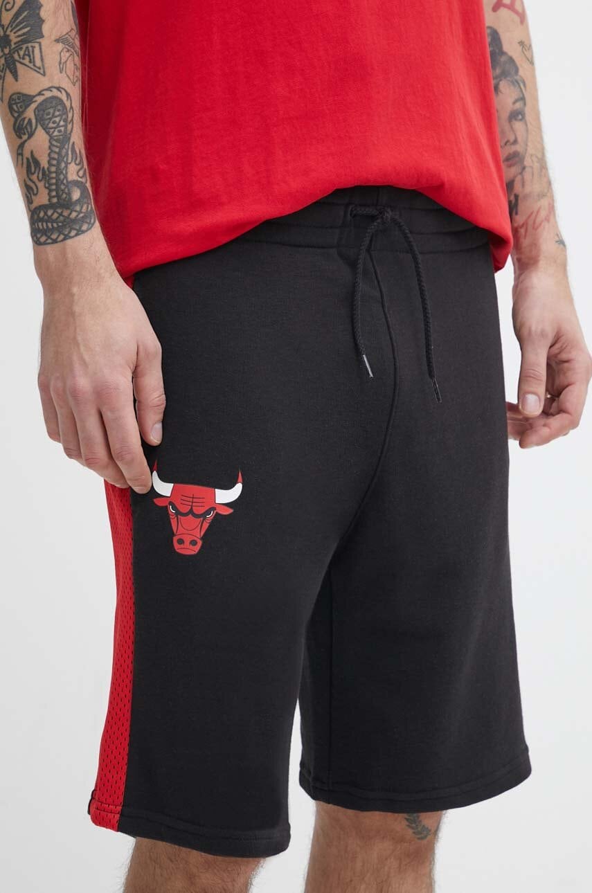 Σορτς New Era χρώμα: μαύρο, CHICAGO BULLS