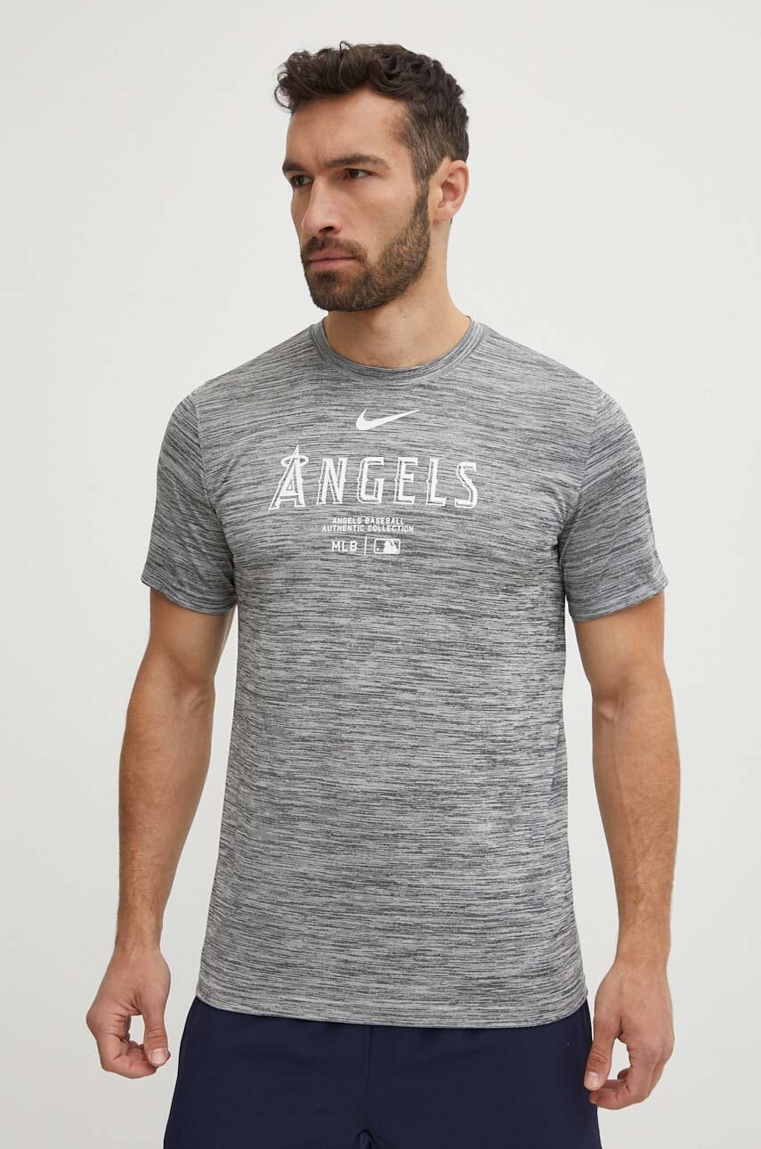 Μπλουζάκι Nike Los Angeles Angels χρώμα: γκρι