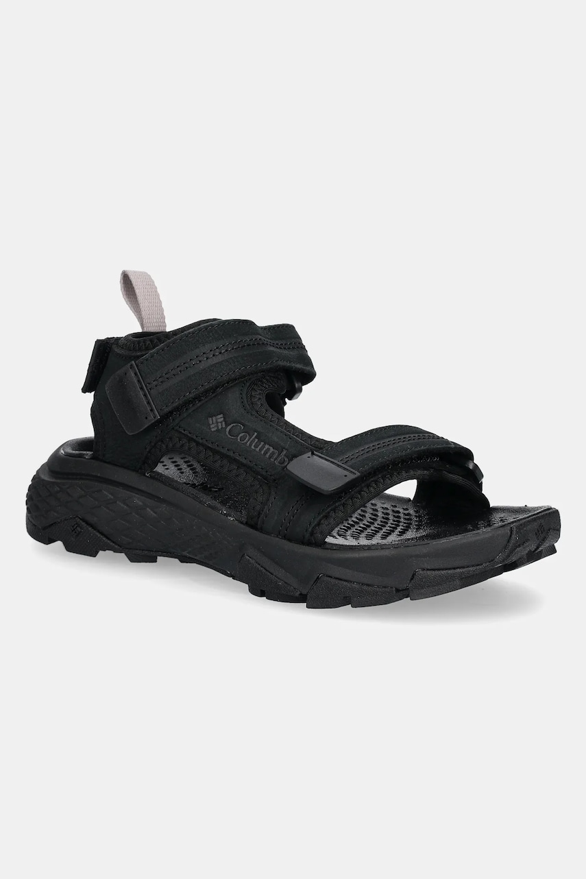 Σανδάλια nubuck Columbia PEAKFREAK RUSH χρώμα: μαύρο, 2121261