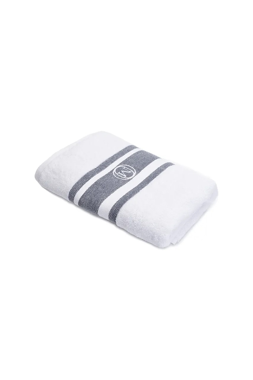 Μεγάλη βαμβακερή πετσέτα Officine Monogram Monogram Linea 100 x 160 cm χρώμα: γκρι