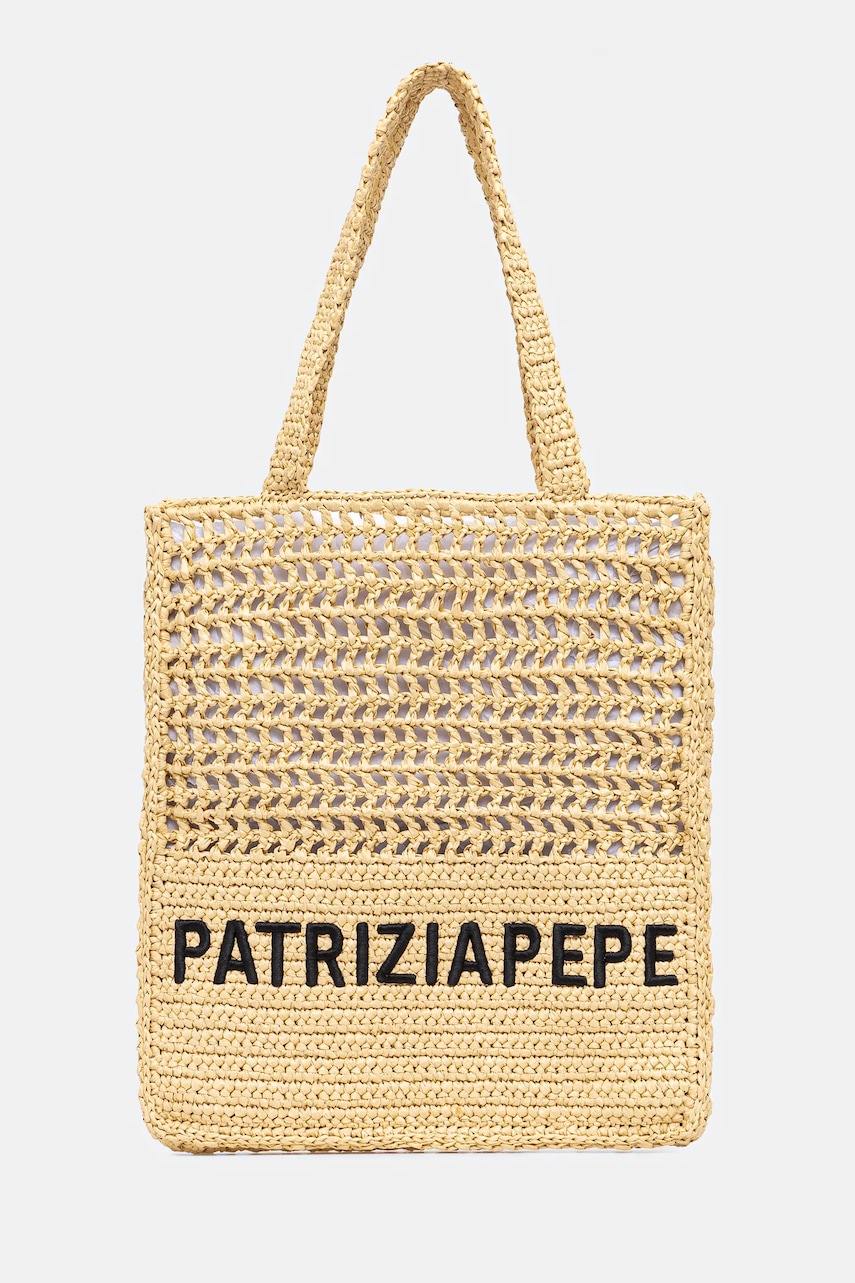 Τσάντα Patrizia Pepe χρώμα: μπεζ, 2B0124 V039