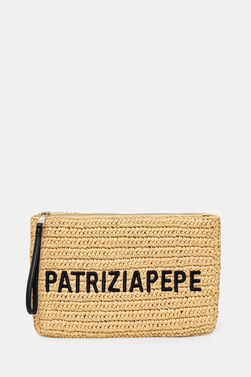 Τσάντα Patrizia Pepe χρώμα: μπεζ, 2B0134 V039