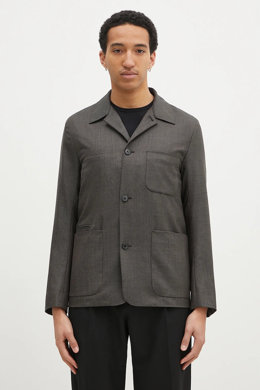 Μάλλινο σακάκι Paul Smith χρώμα: γκρι, M1R-017X-P02569