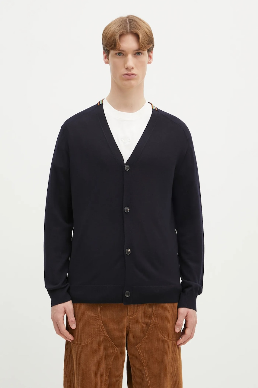 Μάλλινη ζακέτα Paul Smith χρώμα: μαύρο, M1R-250Z-P02094