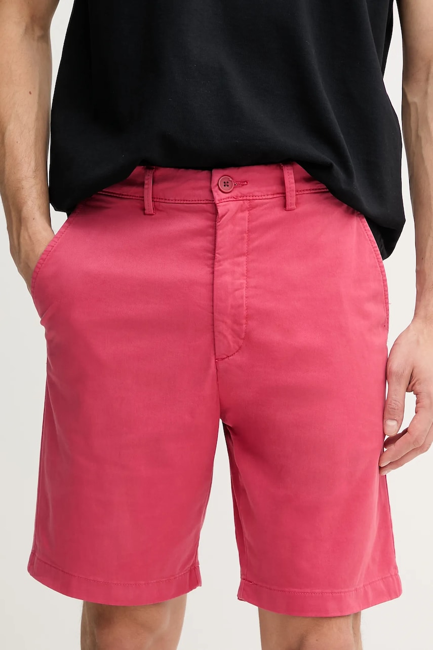 Σορτς Pepe Jeans REGULAR CHINO SHORT χρώμα: ροζ, PM801181