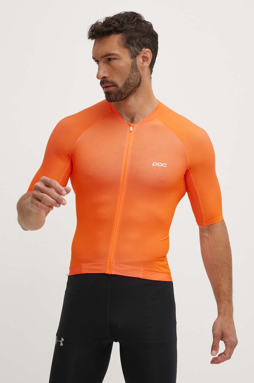 Ποδηλατικό κοντομάνικο POC Pristine Jersey χρώμα: πορτοκαλί