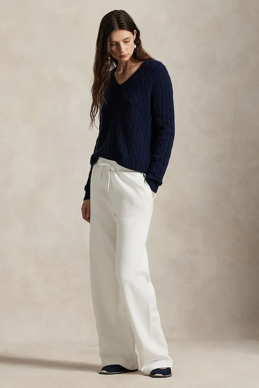 Παντελόνι φόρμας Polo Ralph Lauren χρώμα: άσπρο, 211977959