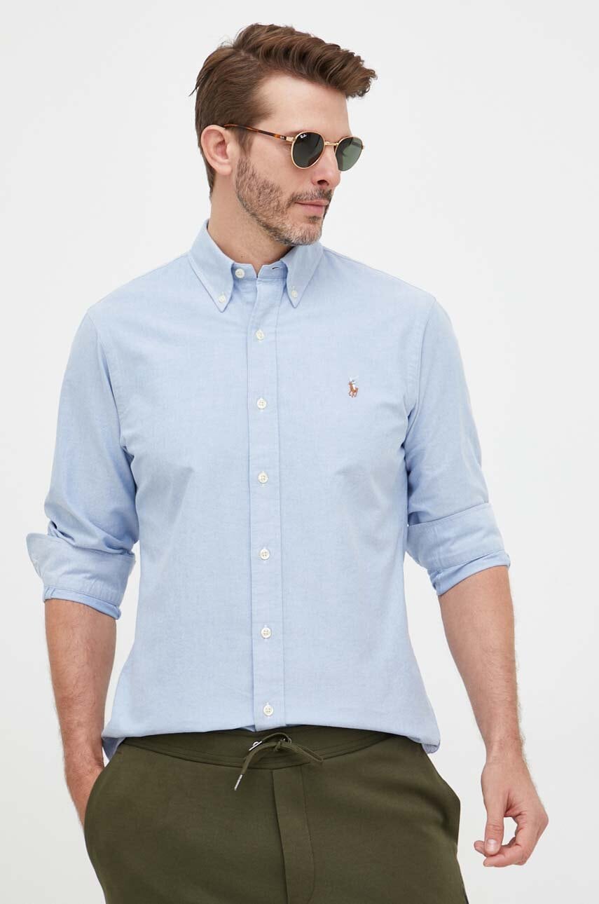 Βαμβακερό πουκάμισο Polo Ralph Lauren ανδρικό, 710792041