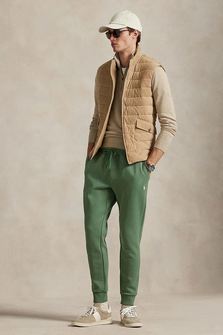Παντελόνι φόρμας Polo Ralph Lauren χρώμα: κίτρινο, 710881518
