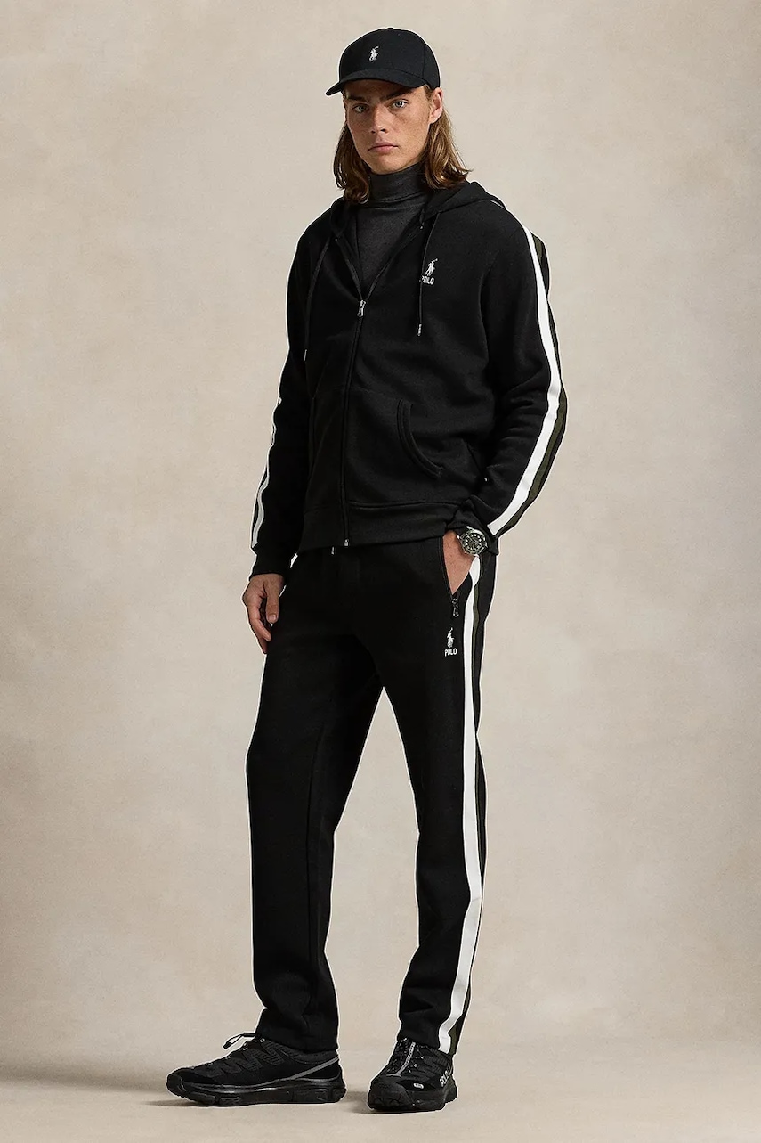 Παντελόνι φόρμας Polo Ralph Lauren χρώμα: μαύρο, 710953167