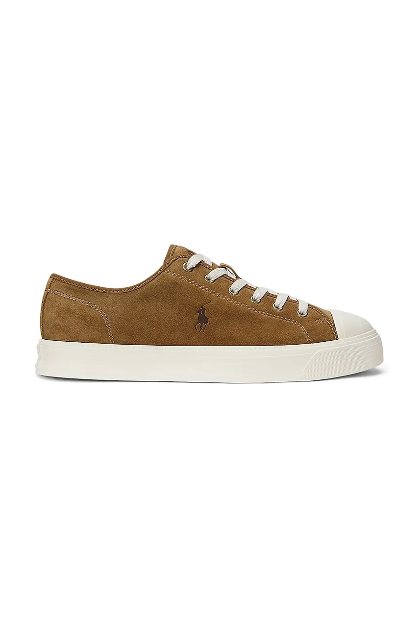 Σουέτ αθλητικά παπούτσια Polo Ralph Lauren Ayers Low Pp χρώμα: καφέ, 809961051002