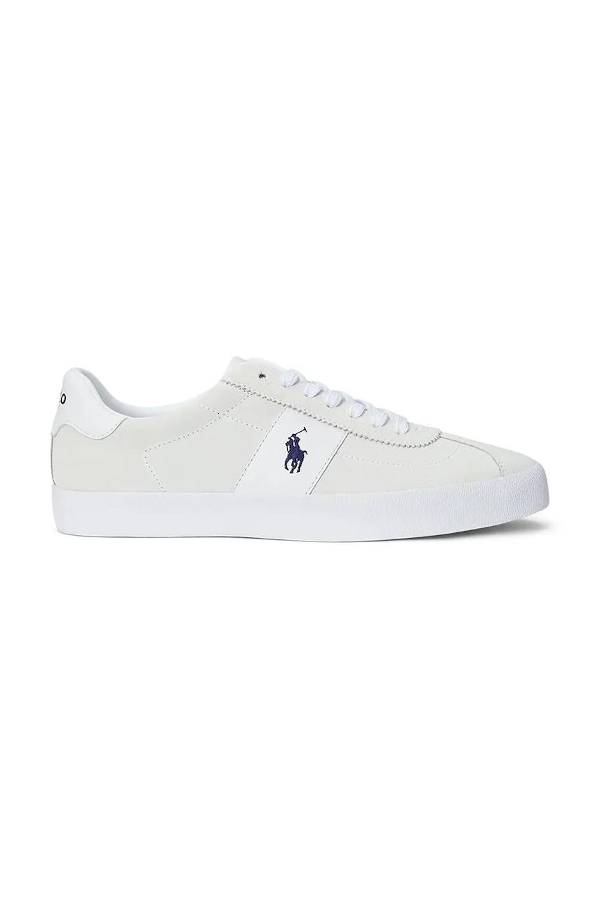 Δερμάτινα αθλητικά παπούτσια Polo Ralph Lauren Court Vlc χρώμα: άσπρο, 816961260001
