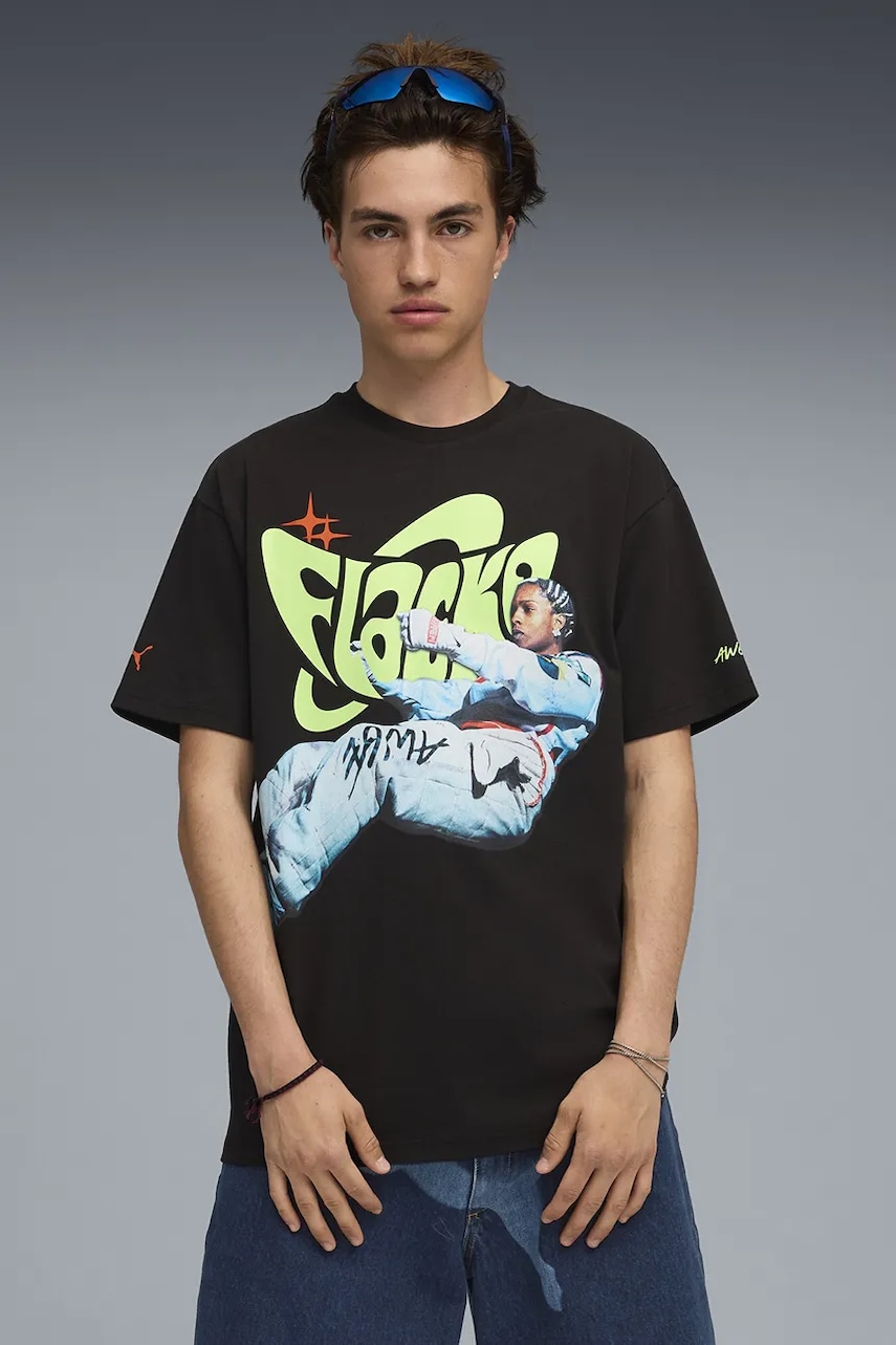 Μπλουζάκι Puma PUMA x A$AP ROCKY χρώμα: μαύρο, 633389