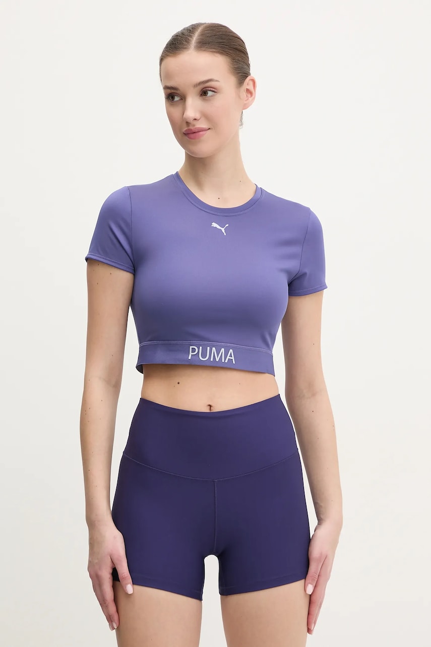 Μπλουζάκι προπόνησης Puma Strong χρώμα: μοβ, 526805