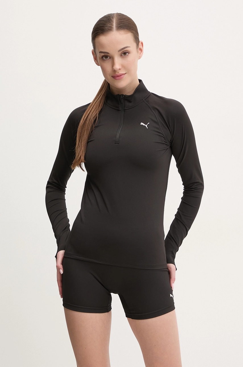 Φούτερ για τζόκινγκ Puma Velocity Cloudspun χρώμα: μαύρο, 526650