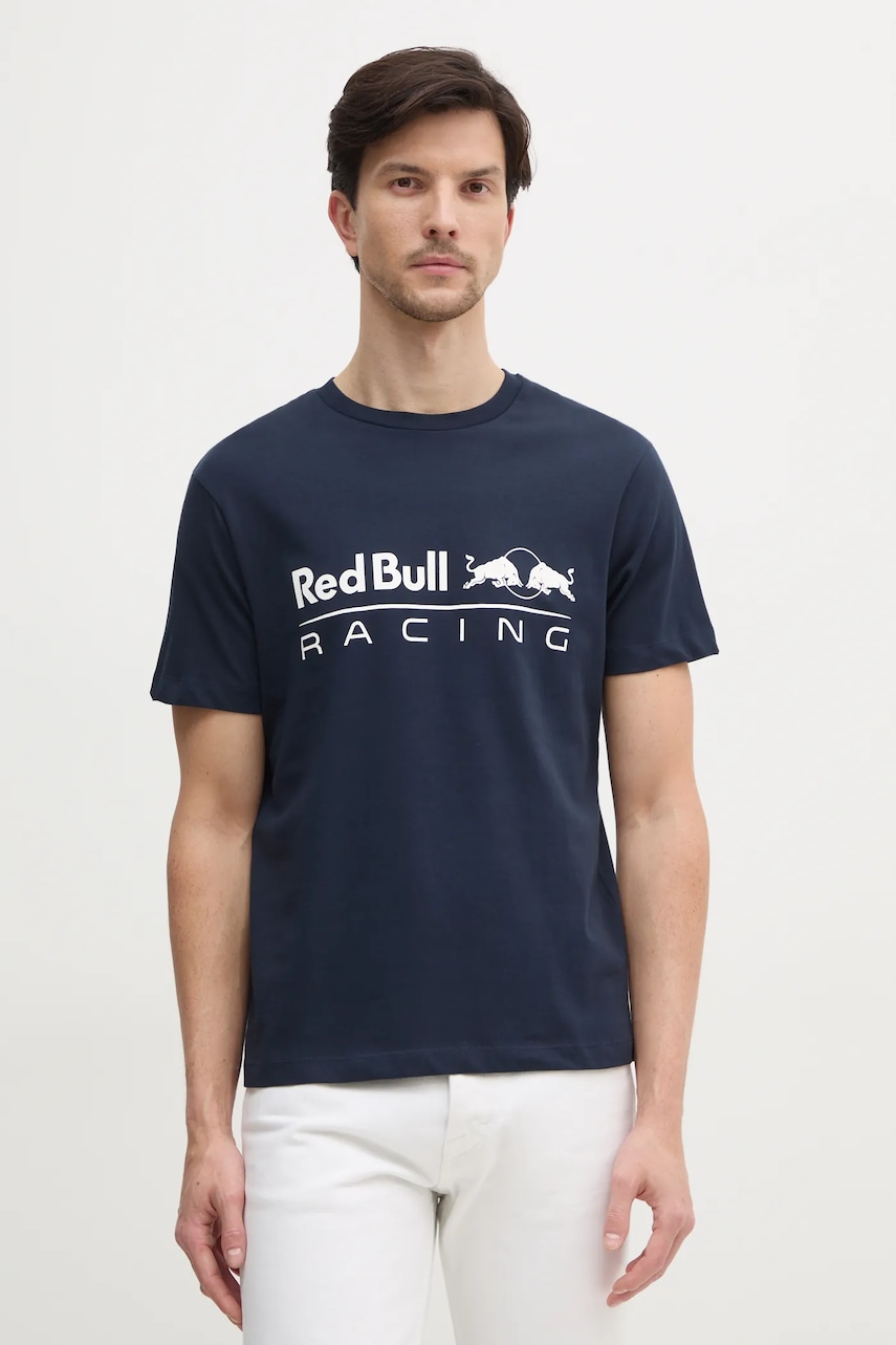 Βαμβακερό μπλουζάκι Red Bull Racing x Pepe Jeans LOGO TEE ανδρικό, χρώμα: ναυτικό μπλε, RM500016
