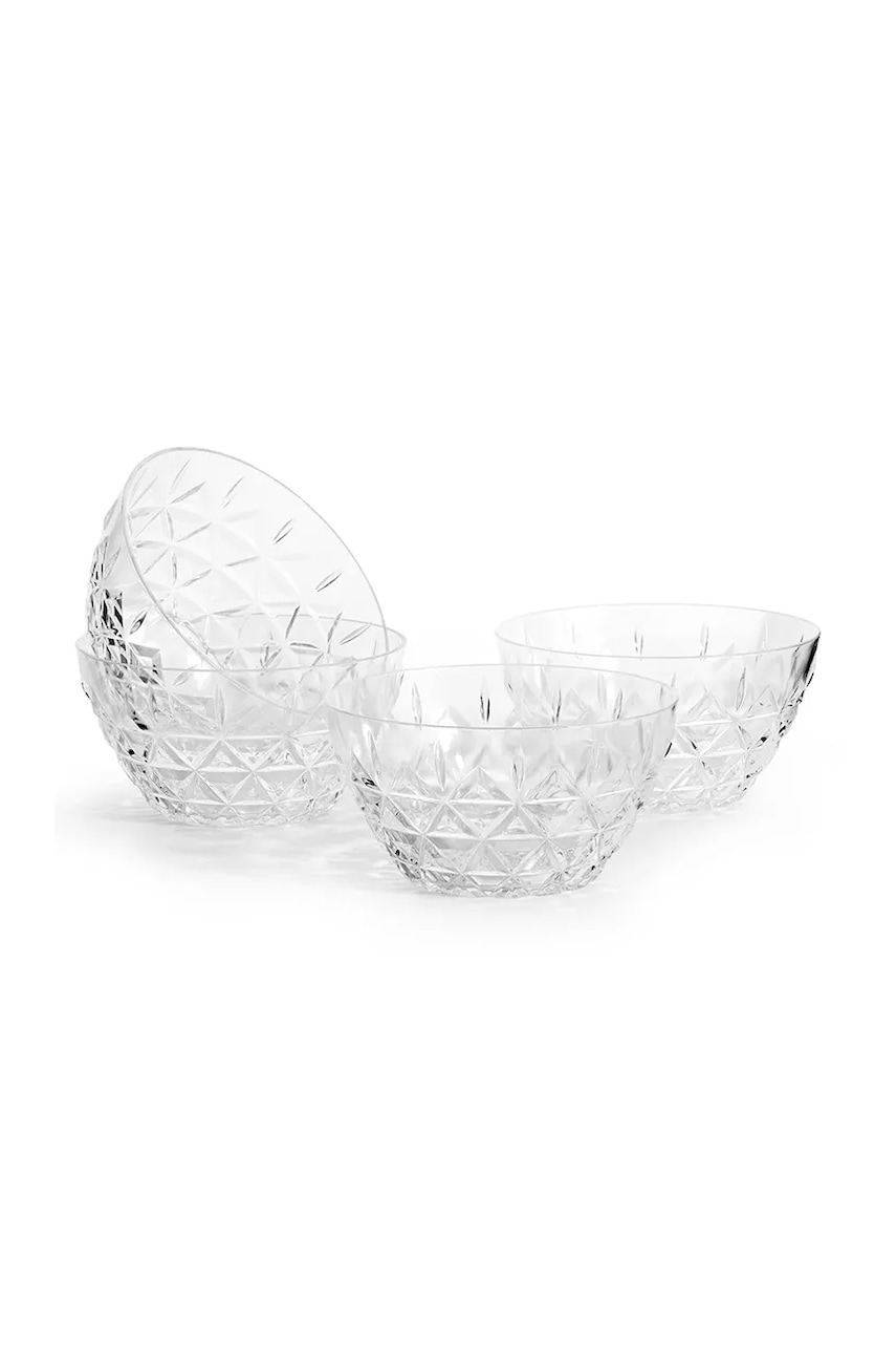 Σετ μπολ Sagaform Picknick Juni 600 ml 4-pack χρώμα: διάφανο