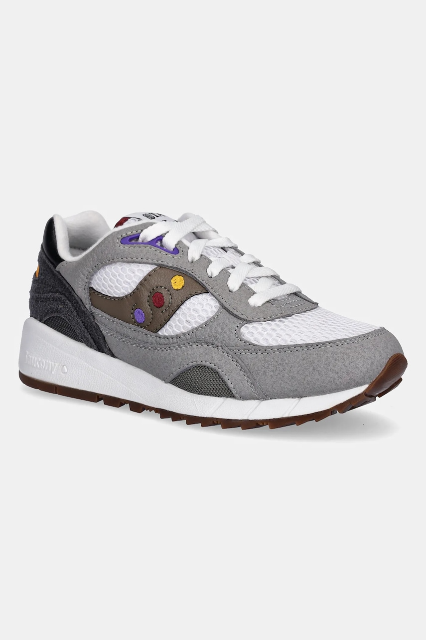 Δερμάτινα αθλητικά παπούτσια Saucony SHADOW 6000 χρώμα: γκρι, S70903-3
