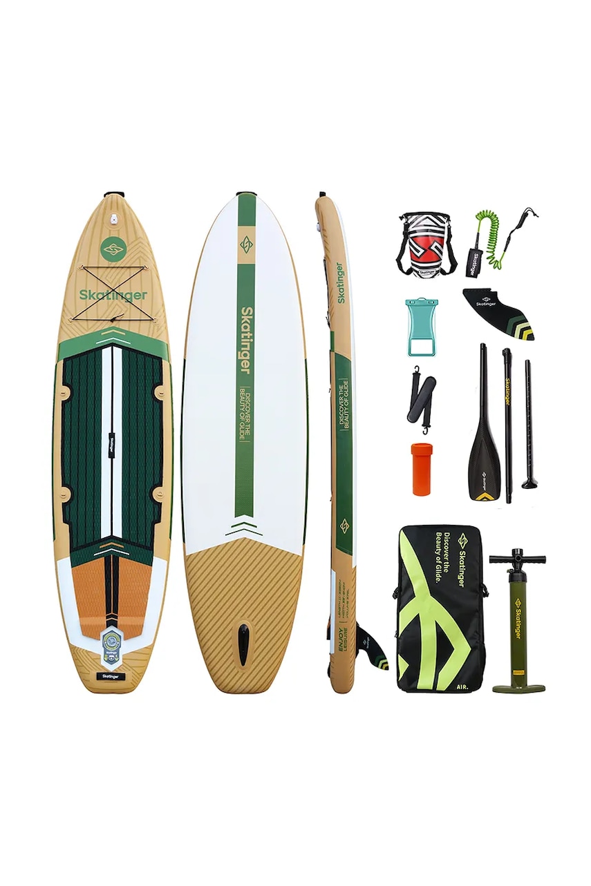 Σανίδα κολύμβησης με εξαρτήματα Skatinger SUP SKATINGER 335 x 84 x 15 cm (11') χρώμα: πράσινο