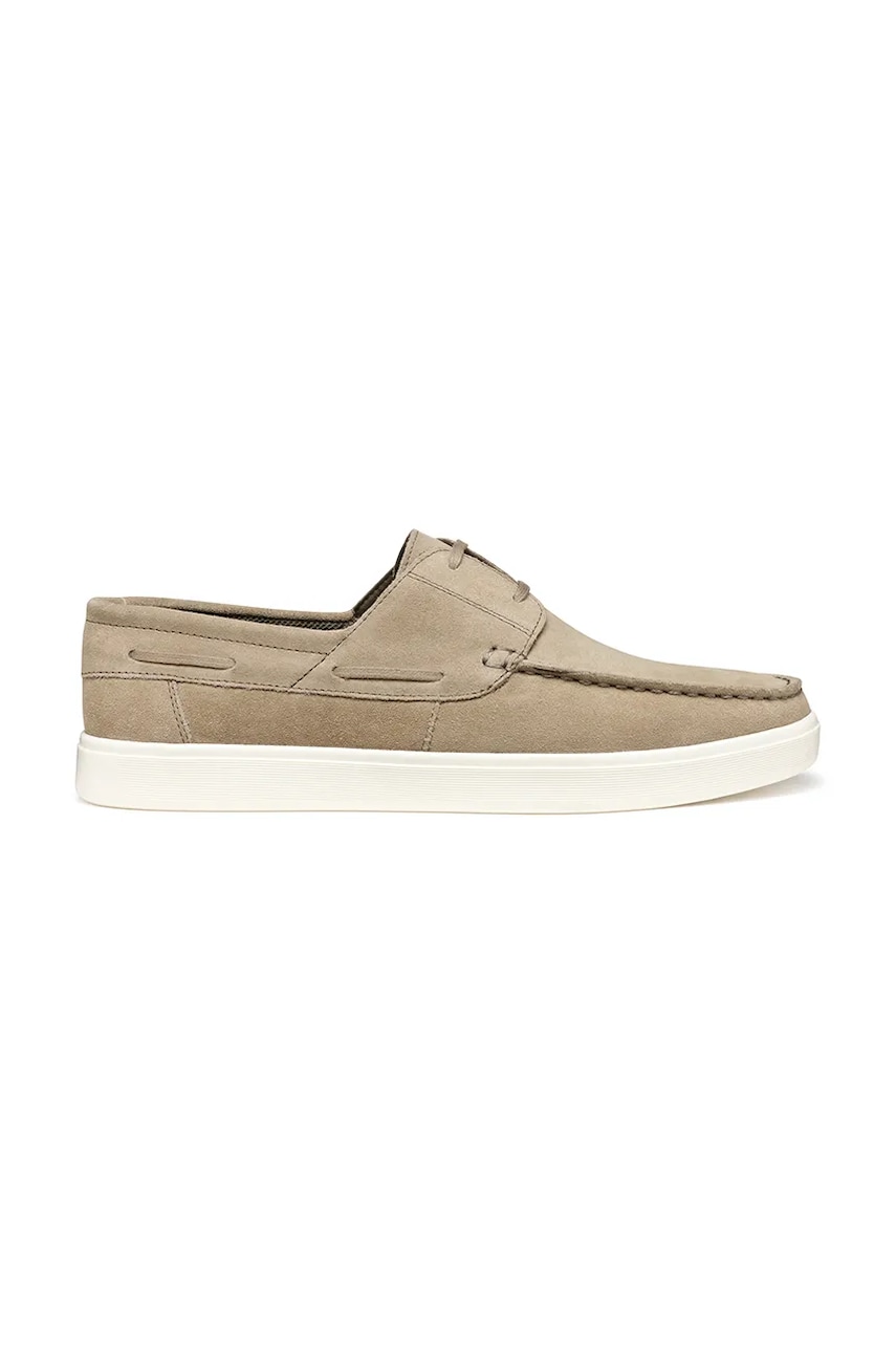 Σουέτ sneakers Geox U AVOLA χρώμα: μπεζ, U45GSB 00022 C5004