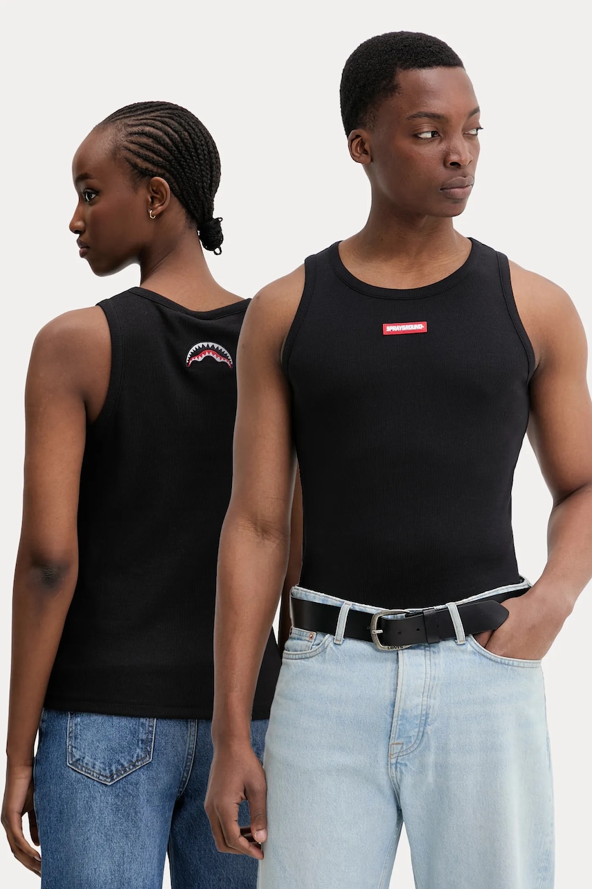 Μπλουζάκι Sprayground χρώμα: μαύρο, SP746BLK